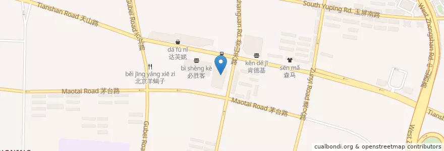 Mapa de ubicacion de 多几谷 en China, Shanghai, Changning.