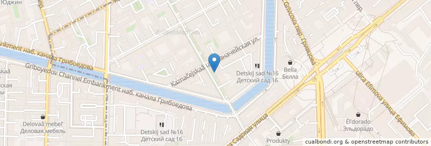 Mapa de ubicacion de St.Petersburg bar Pechorin en Russia, Northwestern Federal District, Leningrad Oblast, Saint Petersburg, Адмиралтейский Район, Сенной Округ.