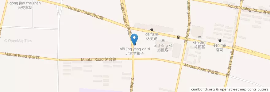 Mapa de ubicacion de Singapore Kitchen en Китай, Шанхай, Чаннин.