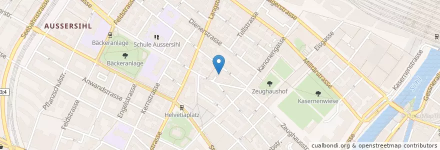 Mapa de ubicacion de Sender en Svizzera, Zurigo, Distretto Di Zurigo, Zurigo.