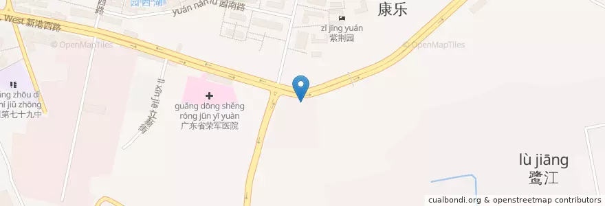 Mapa de ubicacion de McDonald's en China, Guangdong, Guangzhou, 海珠区, 凤阳街道.