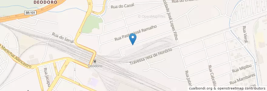 Mapa de ubicacion de Capela De São Jorge en ブラジル, 南東部地域, リオ デ ジャネイロ, Região Metropolitana Do Rio De Janeiro, Região Geográfica Imediata Do Rio De Janeiro, Região Geográfica Intermediária Do Rio De Janeiro, リオデジャネイロ.