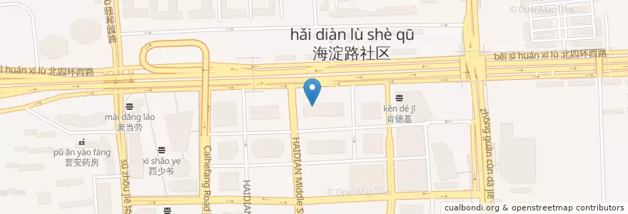 Mapa de ubicacion de 华夏银行 en Китай, Пекин, Хэбэй, 海淀区.