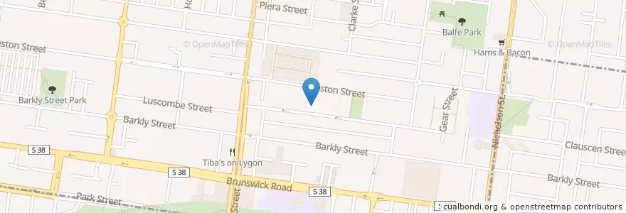 Mapa de ubicacion de Brunswick Tool Library en Australien, Victoria, City Of Moreland.