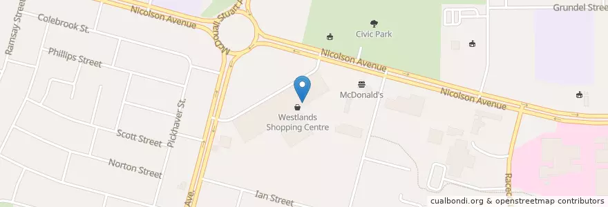 Mapa de ubicacion de TerryWhite Chemmart en Australië, Zuid-Australië, The Corporation Of The City Of Whyalla.