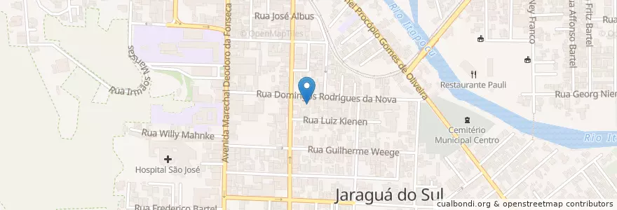 Mapa de ubicacion de Rádio Studio FM en Brazil, South Region, Santa Catarina, Região Geográfica Intermediária De Joinville, Microrregião De Joinville, Jaraguá Do Sul.
