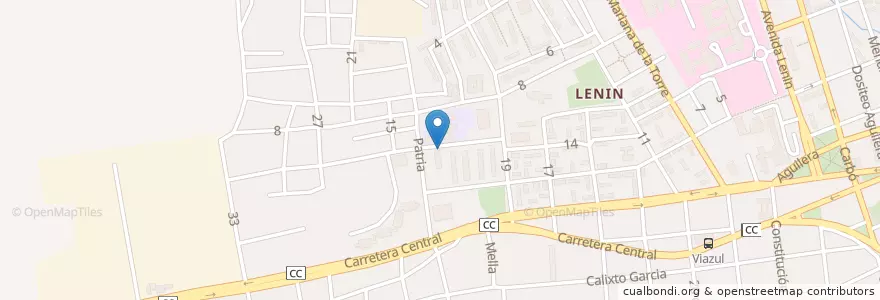 Mapa de ubicacion de Cafetería "El Chiringuito" Nana y Jose en 쿠바, Holguín, Holguín.