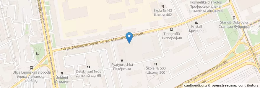 Mapa de ubicacion de Coffee Like en 러시아, Центральный Федеральный Округ, Москва, Юго-Восточный Административный Округ, Южнопортовый Район.
