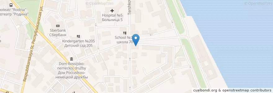 Mapa de ubicacion de Шафран en Rusia, Distrito Federal Central, Óblast De Yaroslavl, Ярославский Район, Городской Округ Ярославль.