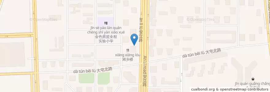 Mapa de ubicacion de 中华传统兰州牛肉面 en China, Peking, Hebei, 朝阳区 / Chaoyang.