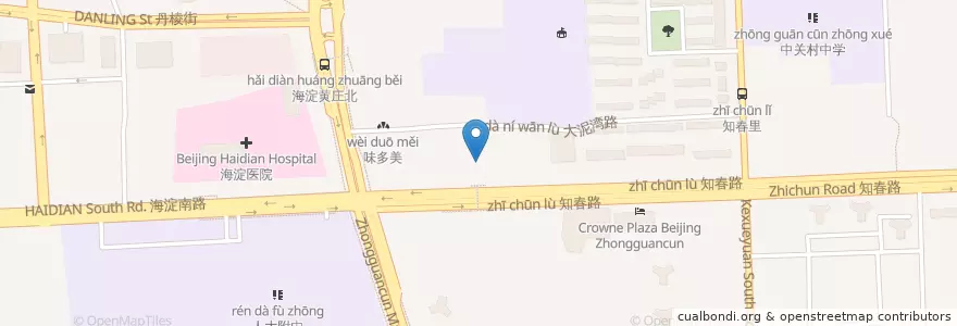 Mapa de ubicacion de 北京银行 en Китай, Пекин, Хэбэй, 海淀区.