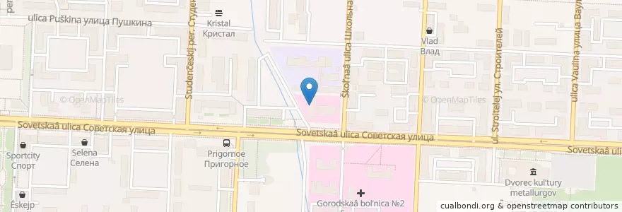 Mapa de ubicacion de Областной аптечный склад en ロシア, 沿ヴォルガ連邦管区, オレンブルク州, ノヴォトロイツク管区.