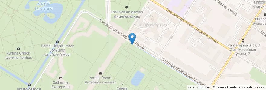Mapa de ubicacion de Лебедь en Rusland, Северо-Западный Федеральный Округ, Oblast Leningrad, Sint-Petersburg, Пушкинский Район, Пушкин.