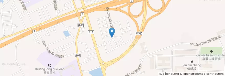 Mapa de ubicacion de 新林鐵板燒 en 台湾, 桃園市, 龍潭区.