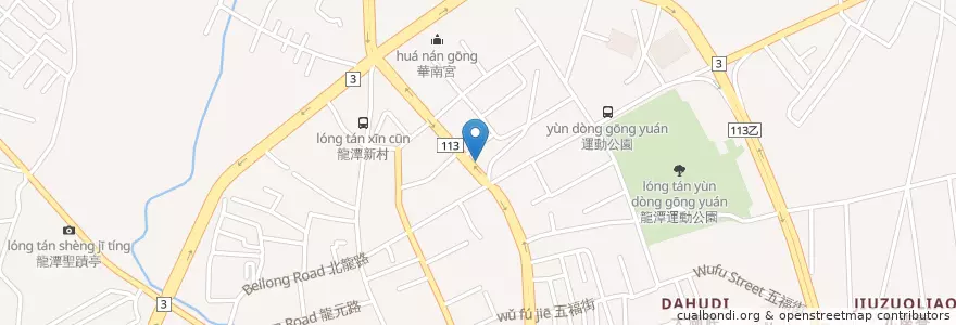 Mapa de ubicacion de 摩斯漢堡MOSBURGER en 臺灣, 桃園市, 龍潭區.