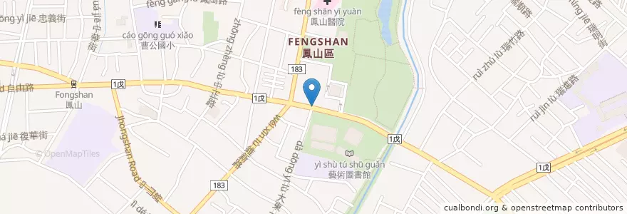 Mapa de ubicacion de 潔恩牙醫診所 en Tayvan, Kaohsiung, 鳳山區.