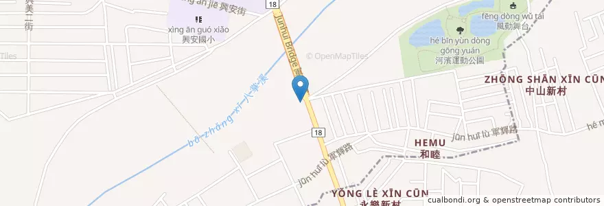 Mapa de ubicacion de 馬叔叔涮涮鍋 en 臺灣, 臺灣省, 嘉義市, 嘉義縣, 東區.