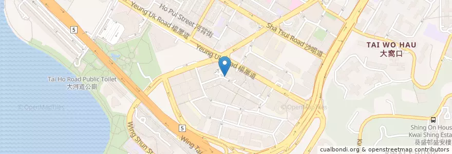 Mapa de ubicacion de ຮ້ານອາຫານຢູ່ຮ່ອງກົງ en China, Guangdong, Hong Kong, Wilayah Baru.
