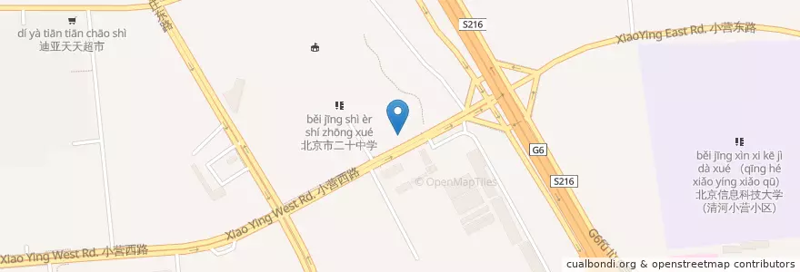 Mapa de ubicacion de 中国工商银行 en 中国, 北京市, 河北省, 海淀区.