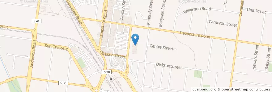 Mapa de ubicacion de Sunshine Smiles Dental Clinic en Australia, Victoria, City Of Brimbank.