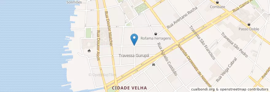 Mapa de ubicacion de Cintra arte café en Brasil, Região Norte, Pará, Região Geográfica Intermediária De Belém, Microrregião De Belém, Belém.