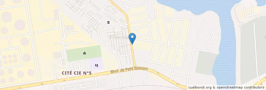 Mapa de ubicacion de Église assemblee de Dieu en Côte D'Ivoire, Abidjan, Port-Bouët.