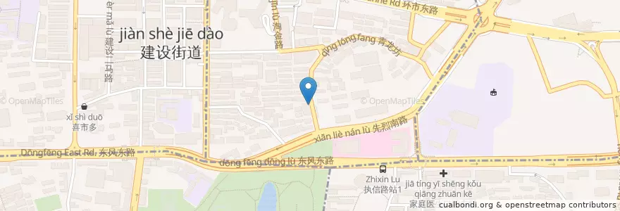 Mapa de ubicacion de 大众食堂 en China, Cantão, Cantão, 越秀区, 华乐街道.
