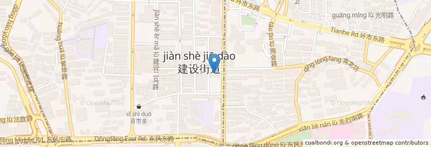 Mapa de ubicacion de 中国光大银行 en 中国, 广东省, 广州市, 越秀区, 华乐街道.