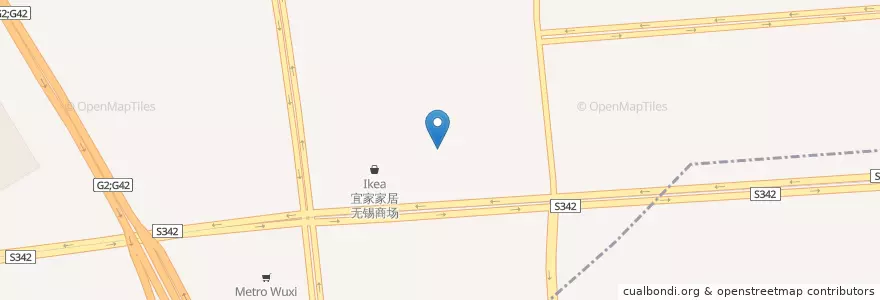 Mapa de ubicacion de 麦当劳 en 中国, 无锡市, 锡山区.