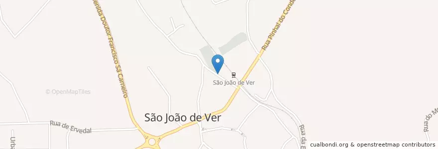 Mapa de ubicacion de Sanitários Públicos en البرتغال, آويرو, المنطقة الشمالية (البرتغال), Área Metropolitana Do Porto, Santa Maria Da Feira, São João De Ver.