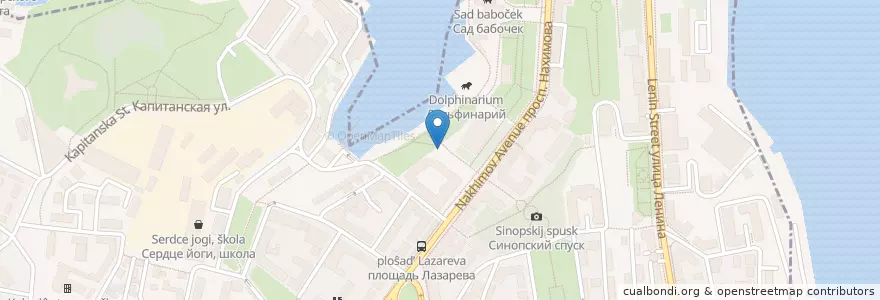 Mapa de ubicacion de Лето en Rússia, Distrito Federal Do Sul, Sebastopol, Севастополь, Ленинский Район, Ленинский Округ.