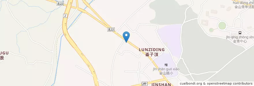 Mapa de ubicacion de 中油金山站 en Taiwan, 新北市, 金山區.