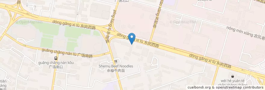 Mapa de ubicacion de 星巴克 en Chine, Gansu, 兰州市 (Lanzhou), 城关区.