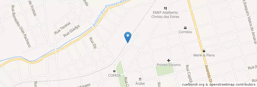 Mapa de ubicacion de Fundo Social de Itapetininga en Brasil, Región Sudeste, San Pablo, Região Geográfica Intermediária De Sorocaba, Região Imediata De Itapetininga, Região Metropolitana De Sorocaba, Itapetininga.