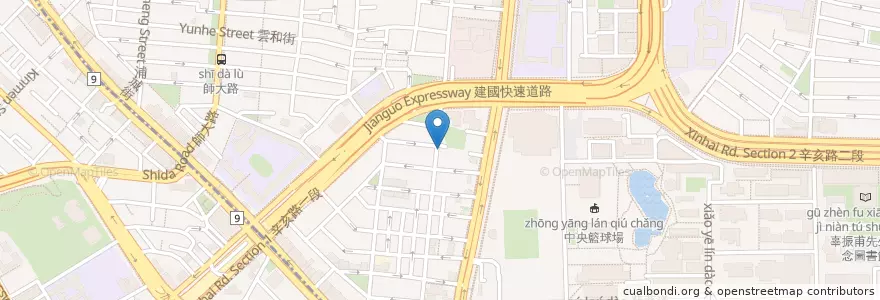 Mapa de ubicacion de 路上撿到一隻貓 en Taïwan, Nouveau Taipei, Taipei, District De Daan.