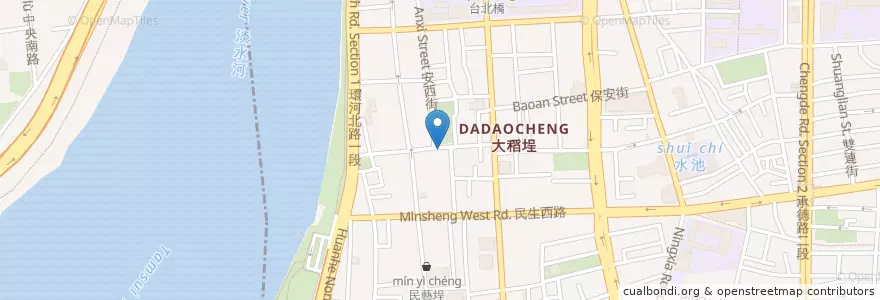 Mapa de ubicacion de 孵咖啡洋館 en 台湾, 新北市, 台北市.