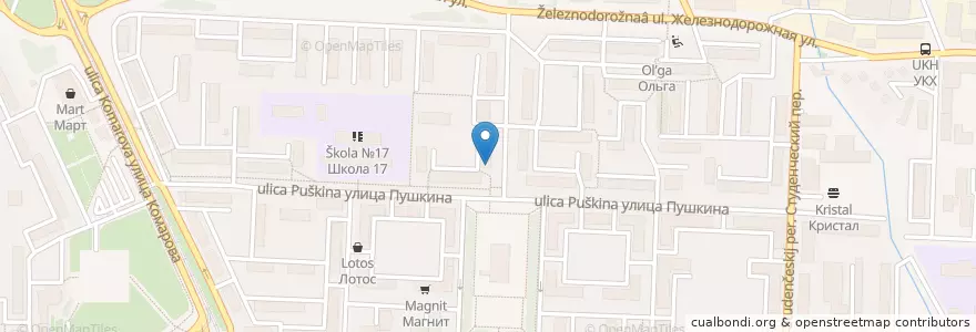 Mapa de ubicacion de Gorod en Rússia, Приволжский Федеральный Округ, Оренбургская Область, Городской Округ Новотроицк.