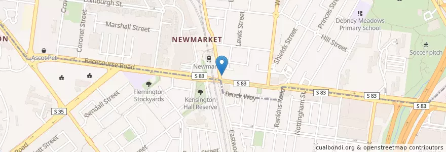 Mapa de ubicacion de Pattysmiths en Avustralya, Victoria, City Of Melbourne.