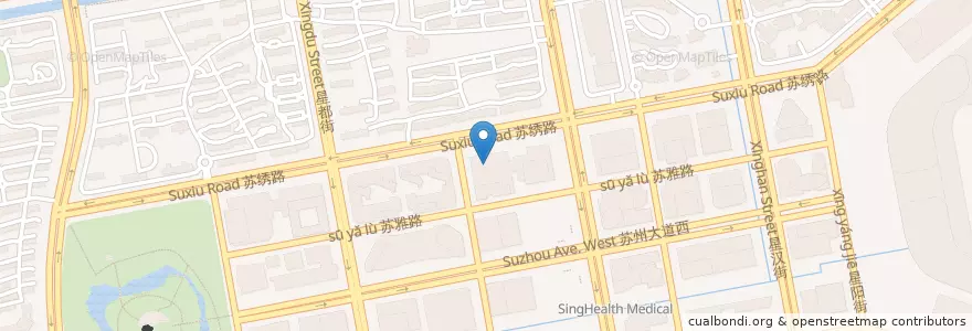 Mapa de ubicacion de Ellen's bar en 중국, 쑤저우시, 장쑤성, 구쑤구, 苏州工业园区直属镇, 중국-싱가포르 쑤저우 공업원구.