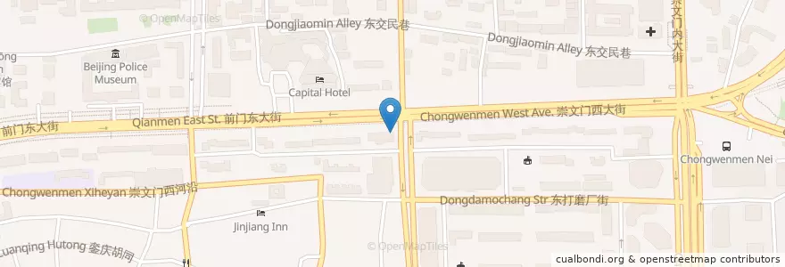 Mapa de ubicacion de Gongdelin en 中国, 北京市, 河北省, 东城区.