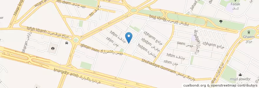 Mapa de ubicacion de دبستان حضرت معصومه سلام الله علیها en Iran, Teheran, شهرستان شمیرانات, Teheran, بخش رودبار قصران.