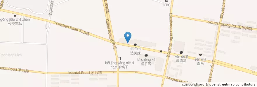 Mapa de ubicacion de 我是主饺 en China, Shanghai, Changning.