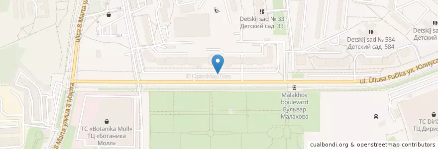 Mapa de ubicacion de DODO PITZA en Rusland, Уральский Федеральный Округ, Свердловская Область, Городской Округ Екатеринбург.