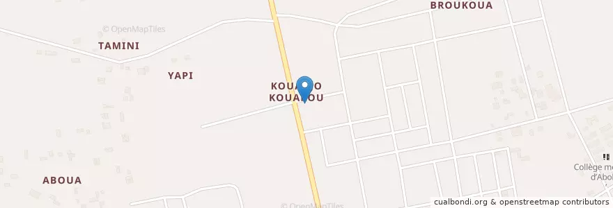 Mapa de ubicacion de Pharmacie N’Dotré en コートジボワール, アビジャン, Abobo.