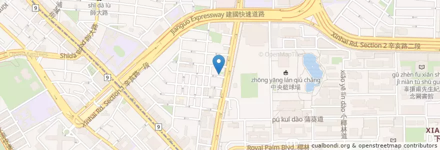 Mapa de ubicacion de 羊毛與花溫州店 en Taiwan, Nuova Taipei, Taipei.