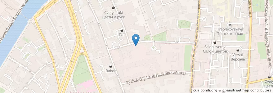 Mapa de ubicacion de ЦАО en Rusia, Центральный Федеральный Округ, Москва, Центральный Административный Округ, Район Якиманка.