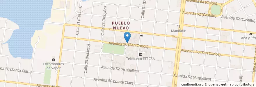 Mapa de ubicacion de Paulina en Cuba, Cienfuegos, Cienfuegos, Ciudad De Cienfuegos.