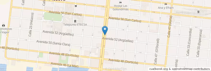 Mapa de ubicacion de CAFÉ M&M en Cuba, Cienfuegos, Cienfuegos, Ciudad De Cienfuegos.