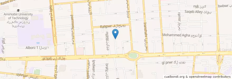Mapa de ubicacion de دانشکده فرهنگ و ارتباطات دانشگاه سوره en イラン, テヘラン, شهرستان تهران, テヘラン, بخش مرکزی شهرستان تهران.
