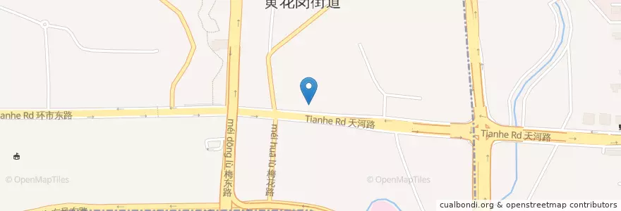 Mapa de ubicacion de 渤海银行 en 中国, 广东省, 广州市, 越秀区, 黄花岗街道.